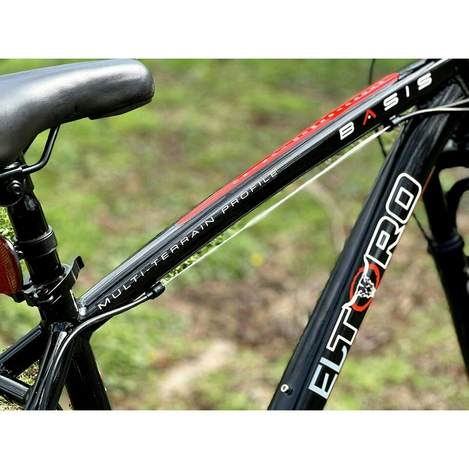 image 1 of Basis El Toro Hardtail Mountain Bike, 27.5in Wheel - Black/Red
