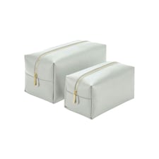 Bagbase Boutique Plain Toiletry Bag - Soft Grey - 14cm x 28cm x 14cm