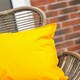 image 3 of Waterproof Outdoor Garden Cushion Covers Patio Cushion Cover Cases Square Pack Of 4 45cm X 45cm Yellow