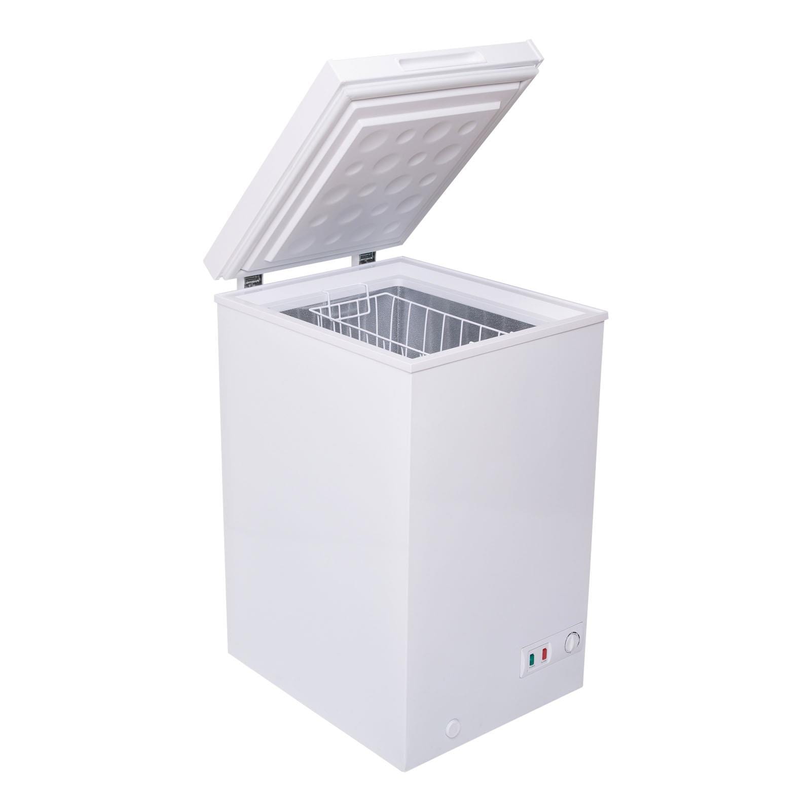 SIA CHF100W 48cm Freestanding Slimline Compact White Chest Freezer | White