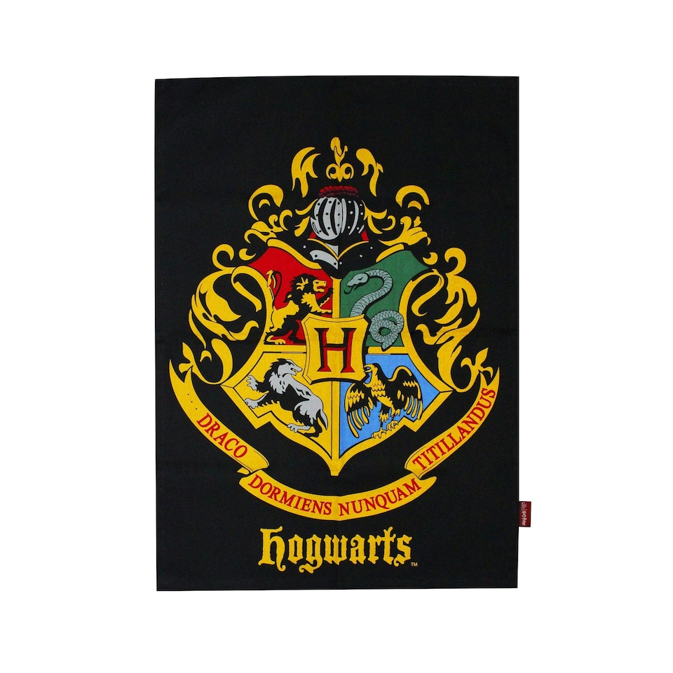 Tea Towel Recycled Cotton - Harry Potter (Hogwarts)