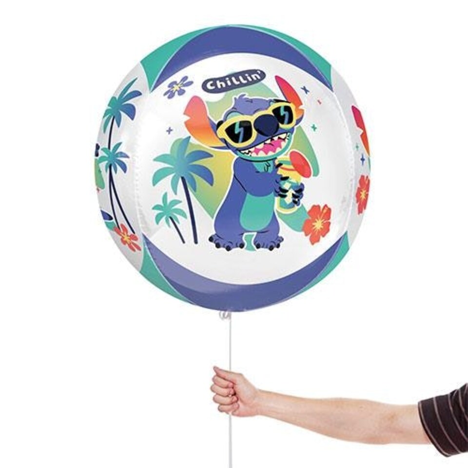 image 1 of Stitch Disney Lilo & Stitch Orbz Foil Helium Balloon 38cm / 15 in Multi