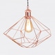 image 1 of Copper Geometric Pendant Light Fitting | Black | Copper | 1