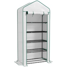 Outsunny Widened Mini Greenhouse 5 Tier Green House, 193H x 90W x 49Dcm, Green