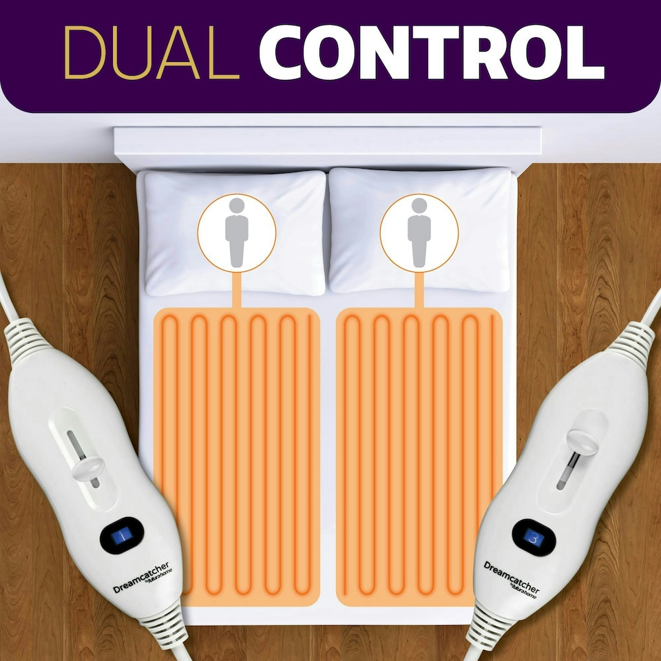 image 1 of Dreamcatcher Super King Electric Under Bed Blanket Fitted Skirt Dual Control