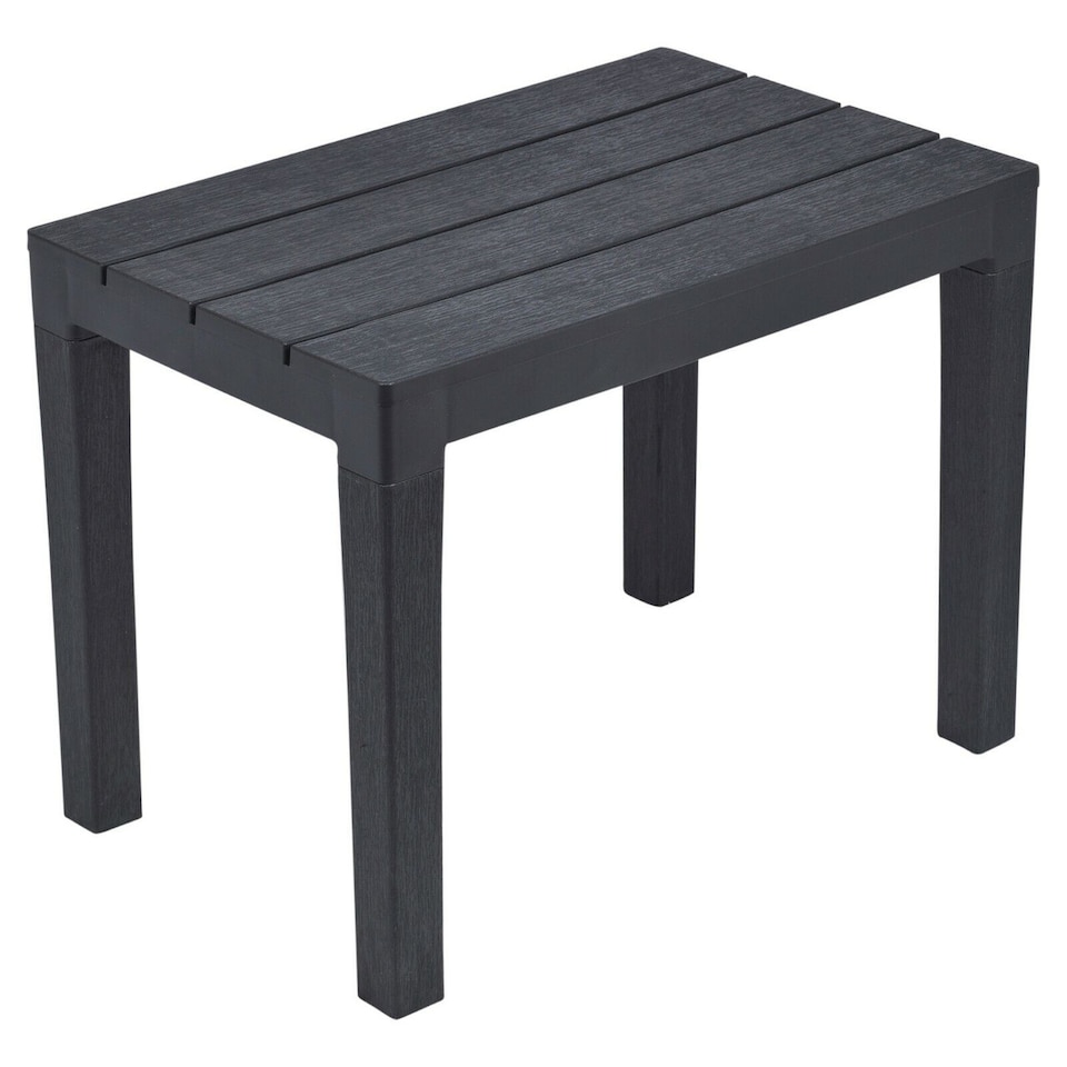 image 1 of Plastic Dining Garden Table with 4 Benches