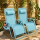 image 1 of Set of 2 Zero Gravity Reclining Foldable Garden Chairs Sun Loungers