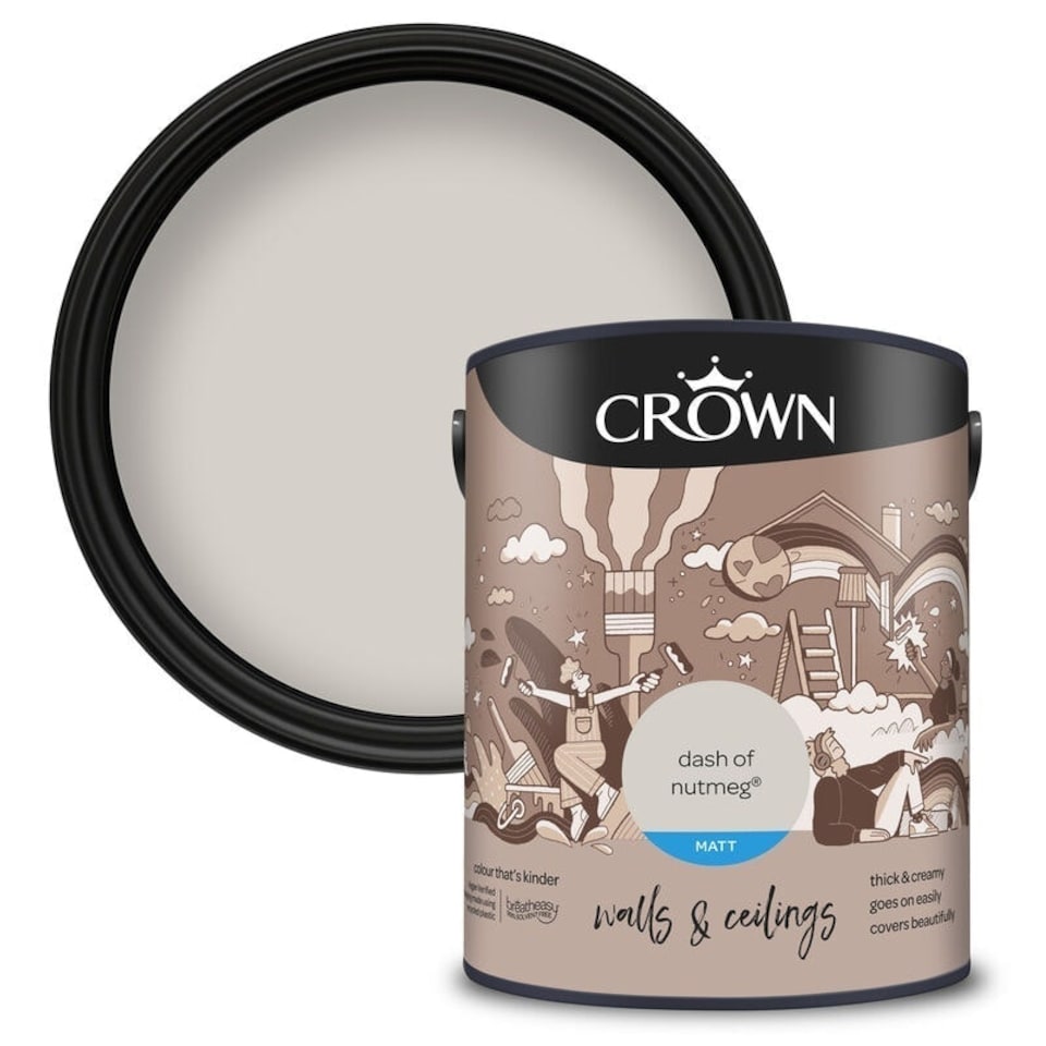 image 1 of Crown Matt Emulsion Dash Of Nutmeg 5L