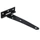 image 6 of 6in / 152mm Heavy Duty T Tee Hinges For Shed + Garden Gates Black Finish 8pc