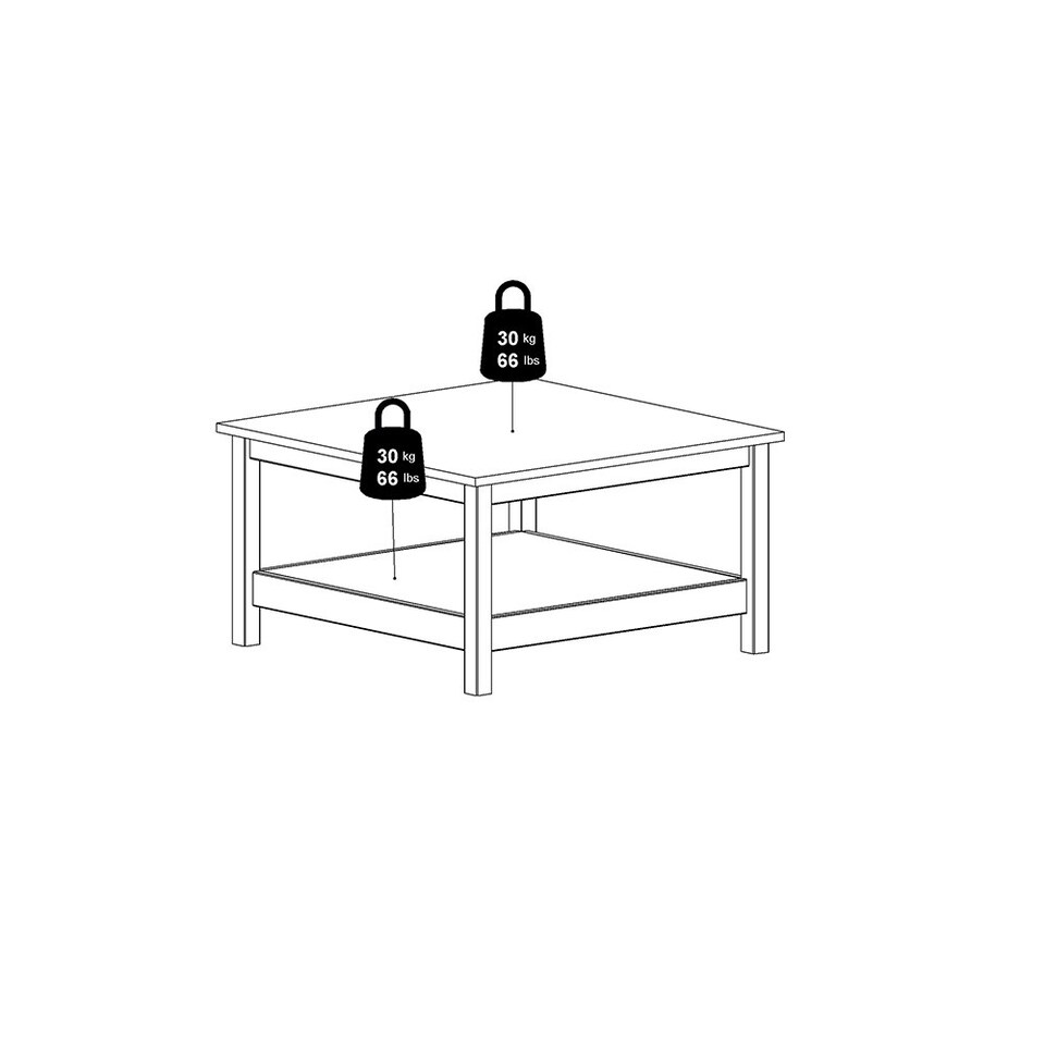 image 1 of Madrid Coffee Table in Matt Black