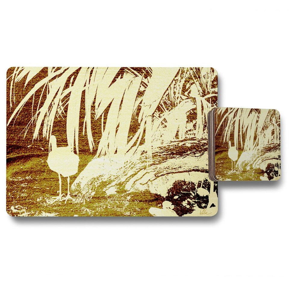 Pretty Bird (Placemat & Coaster Set)
