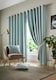 image 1 of Wold Ring Top Lined Curtains - 117cm x 137cm - Teal