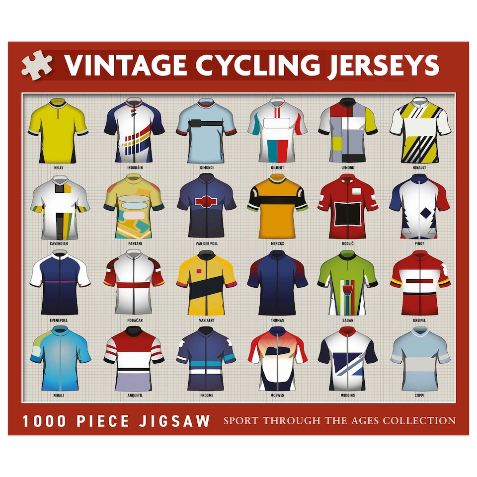 image 1 of Coach House Partners Vintage Cycling Jerseys 1000 Piece Jigsaw