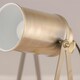 image 9 of First Choice Lighting Set of 2 Antique Brass Tripod Spotlight Style Table Lamp Bronze