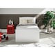 image 2 of Painted Wood Single Bedframe  in White