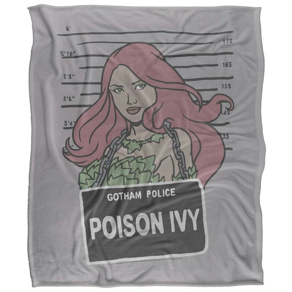 image 1 of Batman Line Up Poison Ivy Blanket - Multicoloured - One Size