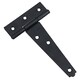 image 5 of 4in / 102mm Heavy Duty T Tee Hinges For Shed + Garden Gates Black Finish 8pc
