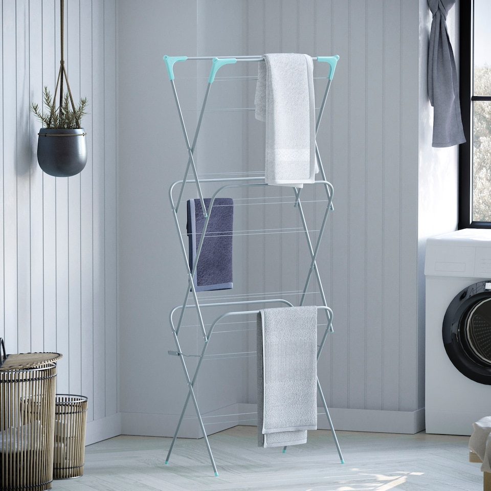 image 1 of Home Vida 3 Tier Clothes Airer Freestanding Drying Rack