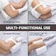 image 4 of Memory Foam Leg Knee Support Pillow White Cushion