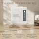 image 10 of Homescapes Luxury Zipped Mattress Encasement, 30 cm | White | Double | 1
