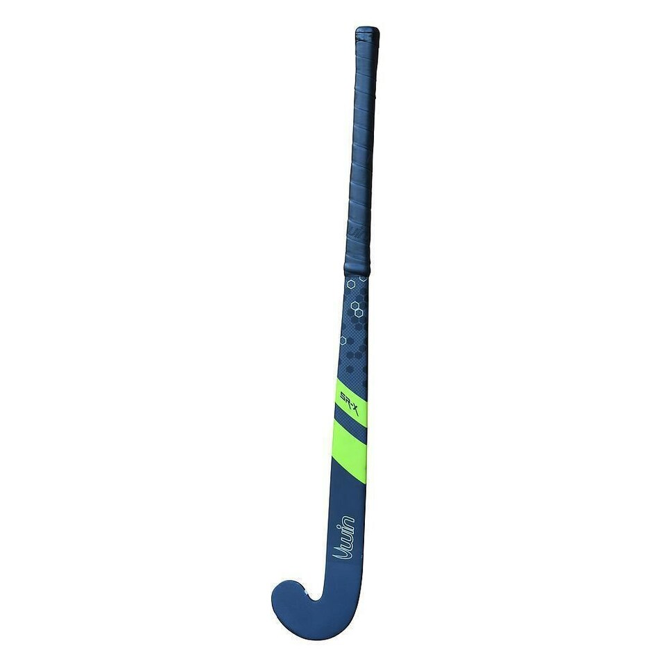 image 1 of Uwin Carbon SR-X Hockey Stick - Anthracite Grey/Lime - 28in