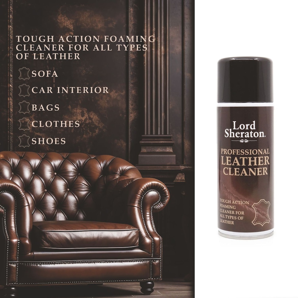 image 1 of Lord Sheraton Foaming Professional Leather Cleaner 400ml
