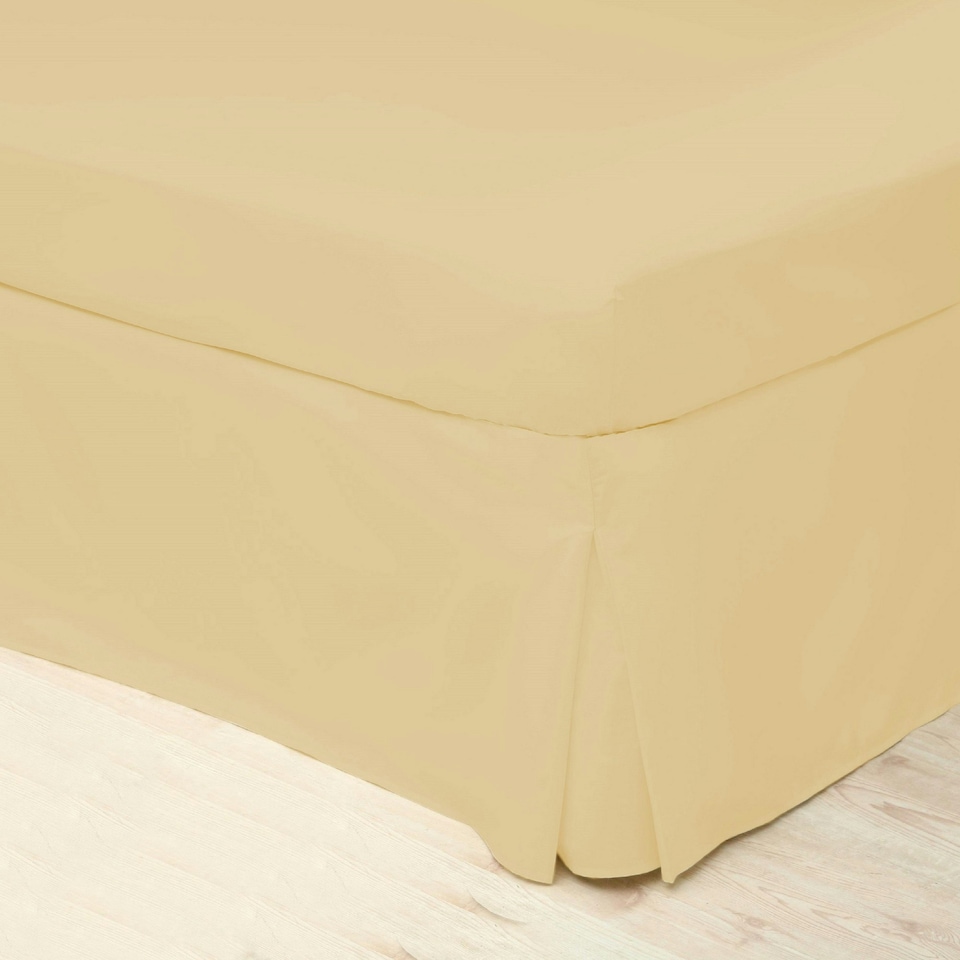 Belledorm Easycare Percale Platform Valance - Honeydew - Superking