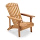 image 1 of Vonhaus Hudson Adirondack Garden Chair with Teak Oil Finish