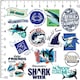 image 2 of Shark Week Deluxe Stickers (Pack of 100) - Multicoloured - One Size