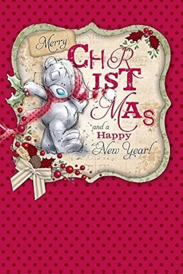 image 1 of Merry Christmas & Happy New Year Me to You Bear Card