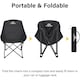 image 5 of Folding Camping Chair, Portable Outdoor Backpacking, Compact Lightweight Ultralight Moon Chair,Extra Spacious with Carry Bag,for Fishing Hiking Picnic Camping Beach