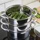 image 4 of Cooks Professional 3 Tier Stainless Steel Steamer Pan - Suitable for All Hobs Inc Induction - Dishwasher Safe - 16cm Diameter
