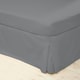 image 1 of Belledorm Easycare Percale Platform Valance - Grey - Double
