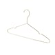 image 4 of Harbour Housewares Metal Coat Hangers - Gold - Pack of 20