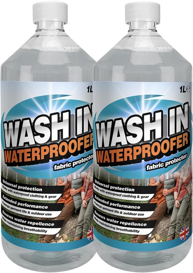 image 1 of 2 x 1 Litre Wash In Waterproofer Fabric Protector For All Outdoor Clothing