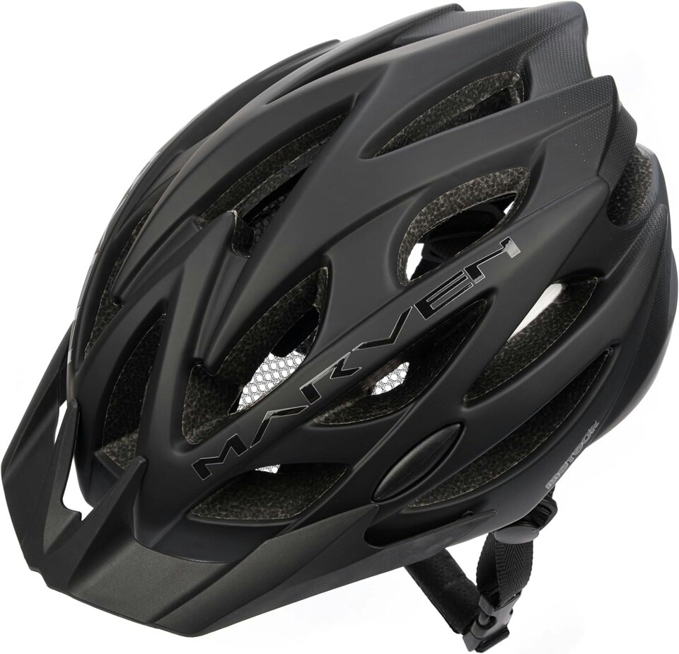 image 1 of Meteor Marven Cycle Helmet MTB Bike Skateboard Scooter Safety Gear | Black | Black-Orange | S