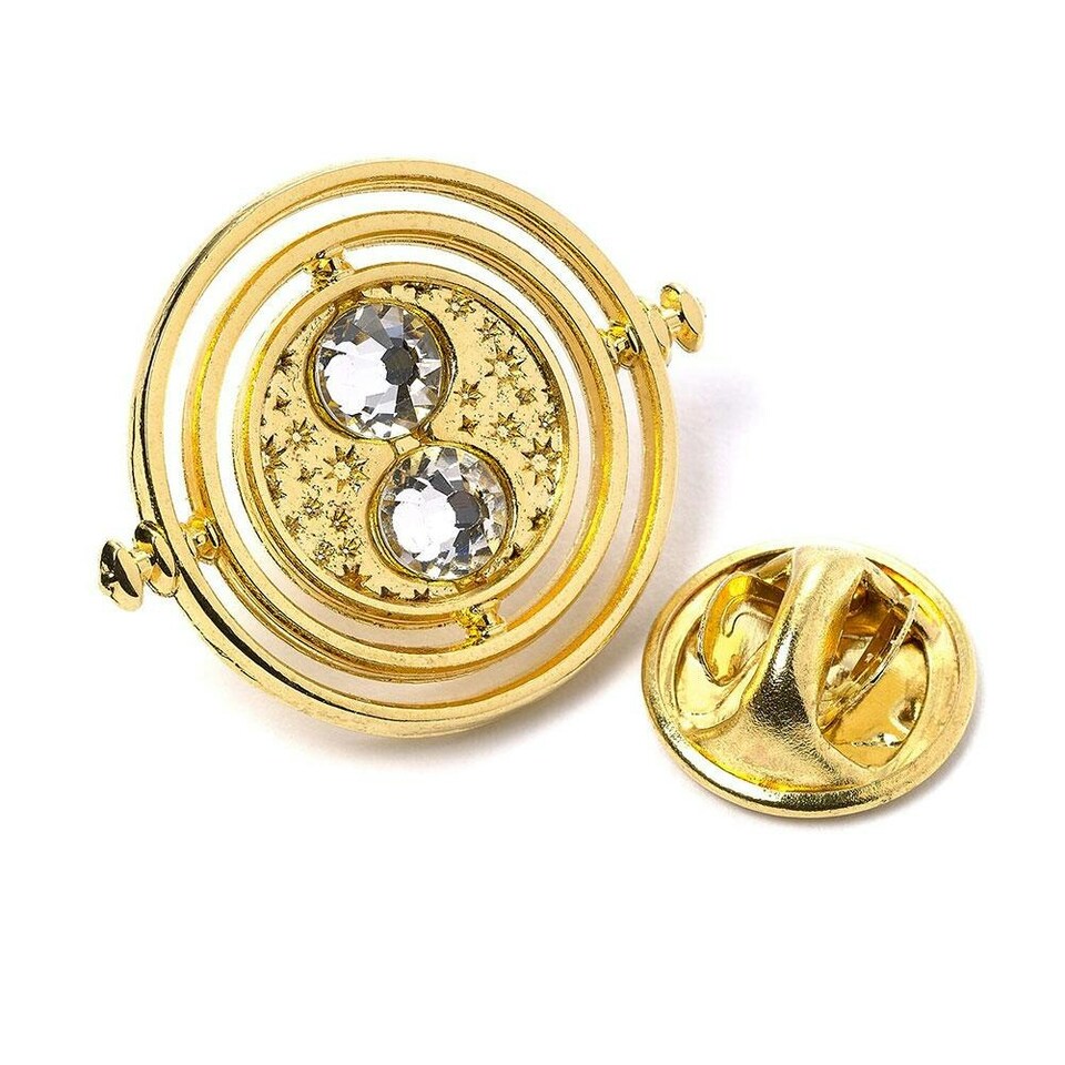 image 1 of Harry Potter Official Time Turner Badge - Gold - One Size