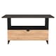 image 1 of Norway Bottom Drawer Coffee Table in Gold Craft & Graphite (Ready Assembled) | Grey | Gold Craft & Graphite
