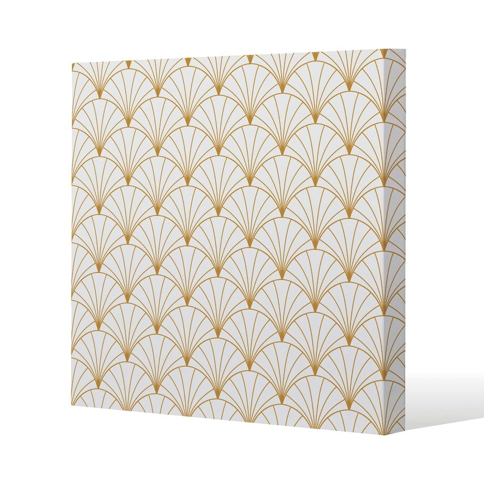 image 1 of Gold Shells (Canvas Print) 61 x 61 x 4cm