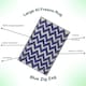 image 5 of Marco Paul Blue Zigzag Outdoor Rug Blue