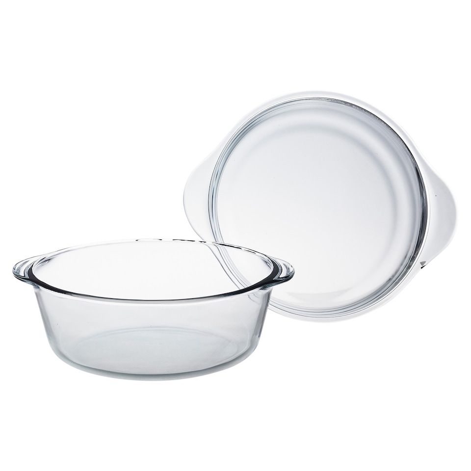image 1 of Glass Casserole with Lid