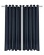 image 4 of Wave Woven Jacquard Curtains in Navy, 168cm x 228cm