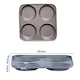 image 3 of 2 x Giant Easy to Use Non-Stick 4 Cup Yorkshire Pudding Oven Baking Tray