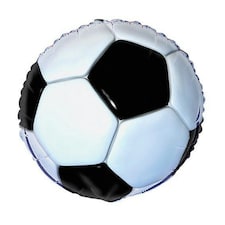 Unique Party Football Themed Foil Balloon - Black/White - One Size