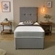 image 2 of Diamond Memory Foam and Spring Hybrid Mattress Breathable Cooling Surface | White | Single