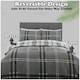 image 9 of VELVETIO Bardsley Check Printed Duvet Cover Set Reversible Polycotton Beddings Blue | Teal | Double