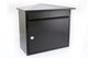 image 7 of Burg-Wachter Mersey Large Wall Mounted Galvanised Steel Post Box - 36x35x20cm | Red