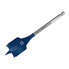 Bosch EXPERT Self Cut Speed Spade Drill Bit 32 x 100 x 152mm - Flat Wood Bit, Threaded Tip, 1 Pack