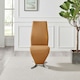image 3 of Furniturebox 2x Willow Mustard Yellow Faux Leather Chrome 'Z' Dining Chairs