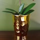 image 3 of Artificial Orchid Plant Dark Pink Gold Pot 54cm Botanik